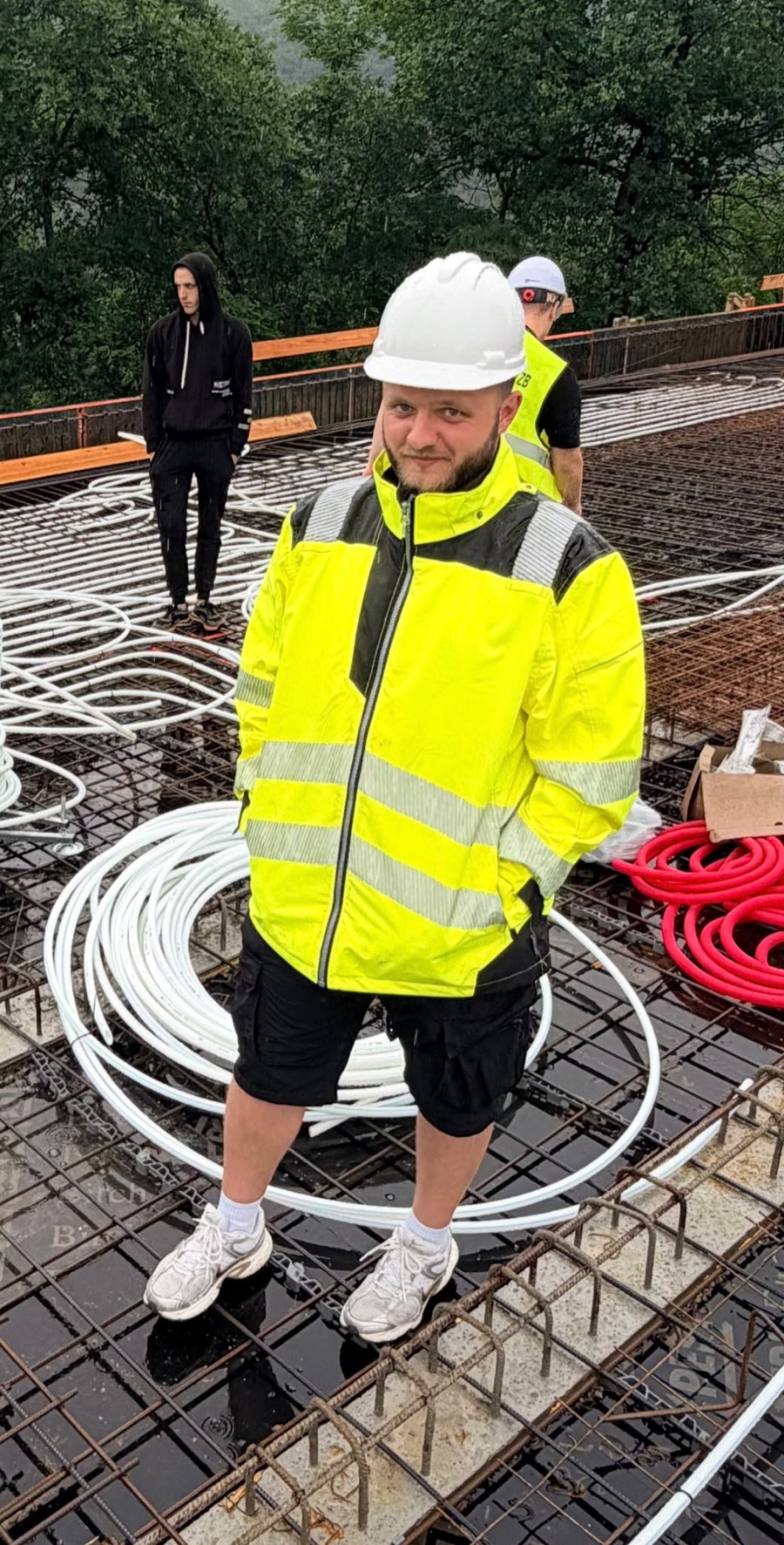 Oleksandr Zavodnov na stavbě BD Zbraslav